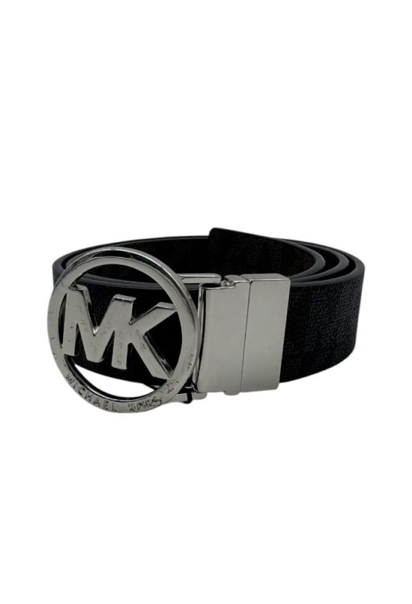 MICHAEL KORS - BELT REVERSIBLE SILVER CIRCULAR BUCKLE